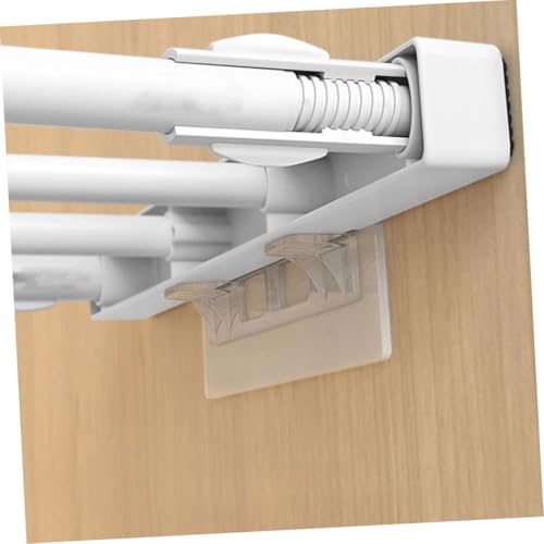 KONTONTY 8 Stück Selbstklebende Transparente Regalhalterung Robuster Fachbodenträger ohne Bohren Langlebige Schrankbodenträger für Kleiderschrank Schonend und Stabil Unsichtbare von KONTONTY