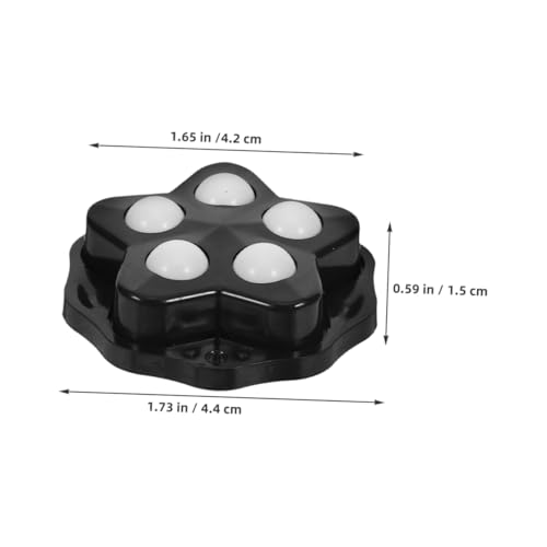 KONTONTY 8 Stück Teiliges Selbstklebende Möbelrollen mit Schwenkfunktion Robuste Nylon Lenkräder für Kaffeemaschinen Küchenkleingeräte Möbel und Abfalleimer Flexible und Langlebige von KONTONTY
