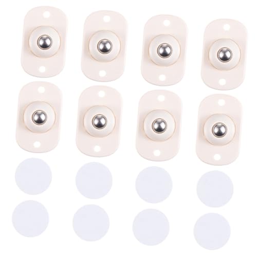KONTONTY 8 Stück Teiliges Selbstklebendes mit Praktischen Lenkrollen für Aufbewahrungsboxen Einfache Montage Weiß zum Flexiblen Bewegen von Lager Müllboxen KONTONTY 8 Stück Teiliges Selbstklebendes mit Praktischen Lenkrollen für Aufbewahrungsboxen Einfache Montage Weiß zum Flexiblen Bewegen von Lager Müllboxen von KONTONTY