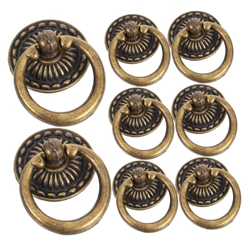 KONTONTY 8 Stück Teiliges Vintage Schubladengriffe mit Antikem Bronze-finish Runde Retro Metallring-griffe aus Langlebiger Zinklegierung Einzeln zu Montierendes Möbelbeschlag für Kommode KONTONTY 8 Stück Teiliges Vintage Schubladengriffe mit Antikem Bronze-finish Runde Retro Metallring-griffe aus Langlebiger Zinklegierung Einzeln zu Montierendes Möbelbeschlag für Kommode von KONTONTY