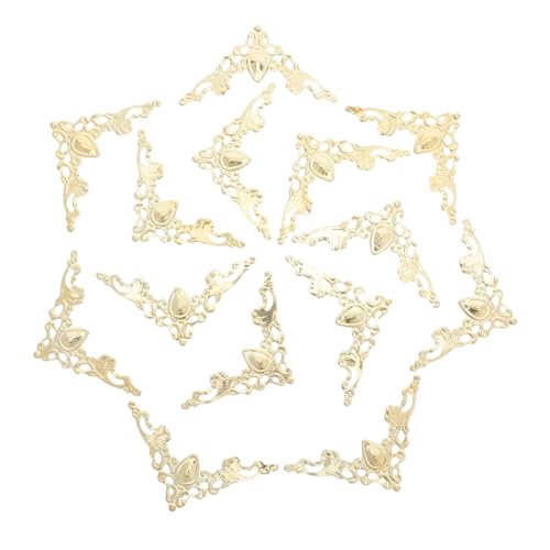 KONTONTY 80 Stück Teiliges Rustikale Vintage Metall Eckenschutz Stabile Eisen-dreiecksecken für DIY Scrapbook Fotoalbum Schmuck Holzkisten Einfache Montage Dekorative Schutzabdeckung KONTONTY 80 Stück Teiliges Rustikale Vintage Metall Eckenschutz Stabile Eisen-dreiecksecken für DIY Scrapbook Fotoalbum Schmuck Holzkisten Einfache Montage Dekorative Schutzabdeckung von KONTONTY