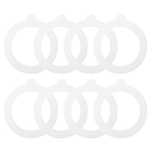 KONTONTY 8Stücke Silikondichtungsringe für Einmachgläser Wiederverwendbare Ersatzringe Luftdichte Glasdichtungen Passend für Öffnungen zur Lebensmittelkonservierung KONTONTY 8Stücke Silikondichtungsringe für Einmachgläser Wiederverwendbare Ersatzringe Luftdichte Glasdichtungen Passend für Öffnungen zur Lebensmittelkonservierung von KONTONTY