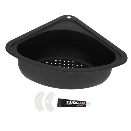 KONTONTY Ablaufkorb Für Spüle Siebkorb Aus Dreieckiger Abflusskorb Ecksieb Für Spülbecken Filterkorb Für Küchenspüle Speisereste-entferner Spülbecken-Accessoire KONTONTY Ablaufkorb Für Spüle Siebkorb Aus Dreieckiger Abflusskorb Ecksieb Für Spülbecken Filterkorb Für Küchenspüle Speisereste-entferner Spülbecken-Accessoire von KONTONTY