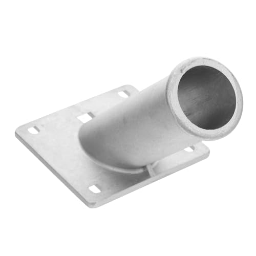KONTONTY Aluminium Fahnenmast Halterung Halter Fahnenmast Halterung Außen Stabile Flaggenhalter Basis für Garten Wand Balkon von KONTONTY