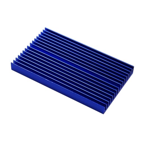 KONTONTY Aluminiumlegierung Kühlplatte Blau Aluminiumkühlkörper Heat Sink Radiator für Pcb Ic Chip Halbleiter Wärmeableitung Langlebig Großflächig KONTONTY Aluminiumlegierung Kühlplatte Blau Aluminiumkühlkörper Heat Sink Radiator für Pcb Ic Chip Halbleiter Wärmeableitung Langlebig Großflächig von KONTONTY