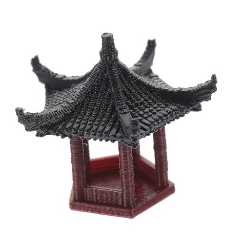 KONTONTY Aquarium Dekoration Pavillon Statue Miniatur Garten Bonsai Ornament Leicht Tragbar Für Zen Sandtisch Gartendeko KONTONTY Aquarium Dekoration Pavillon Statue Miniatur Garten Bonsai Ornament Leicht Tragbar Für Zen Sandtisch Gartendeko von KONTONTY