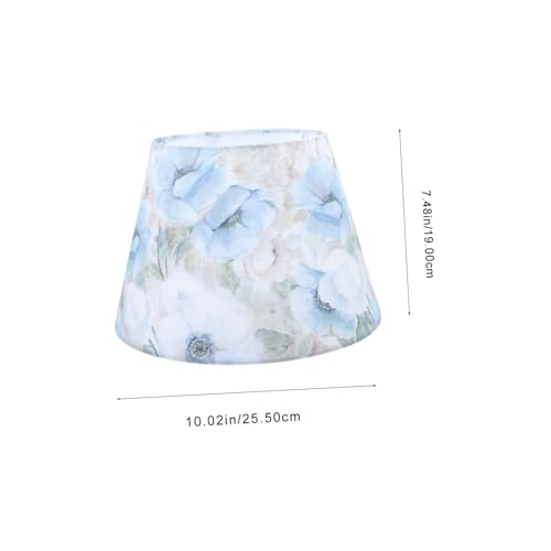 KONTONTY Blumenmuster Lampenschirm aus Festem Stoff Leicht Stabil Metallrahmen Langlebig Passend für Tischlampe Stehlampe Wandlampe Einfache Montage KONTONTY Blumenmuster Lampenschirm aus Festem Stoff Leicht Stabil Metallrahmen Langlebig Passend für Tischlampe Stehlampe Wandlampe Einfache Montage von KONTONTY