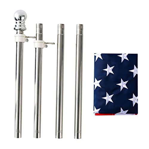 KONTONTY Bootsflaggenmast Robust mit Kupferringen Wetterfester Fahnenmast für Garten Boot Balkon und Außenbereich Stabile Fahnenstange zur Einfachen Befestigung Amerikanischer Flaggen von KONTONTY