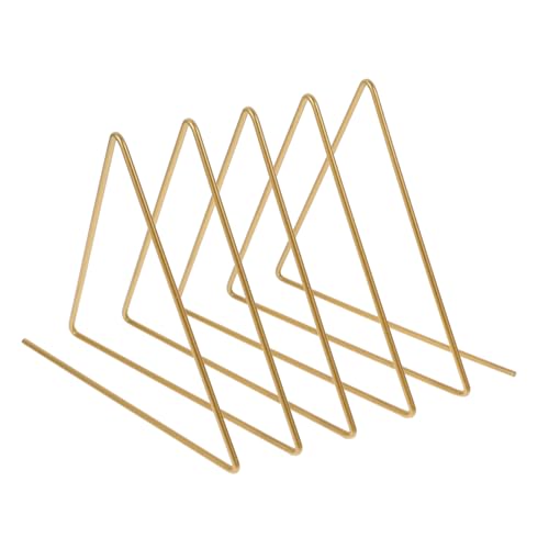 KONTONTY Dreieckiger Buchhalter Gold Multifunktionaler Tisch Bücherständer Frei Stehender Organizer für Bücher Zeitschriften Akten für Büro Zuhause Schule Bibliothek KONTONTY Dreieckiger Buchhalter Gold Multifunktionaler Tisch Bücherständer Frei Stehender Organizer für Bücher Zeitschriften Akten für Büro Zuhause Schule Bibliothek von KONTONTY