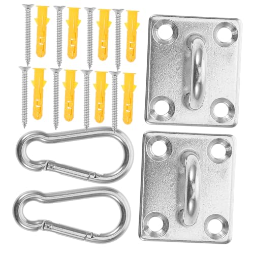 KONTONTY Edelstahl Pad Eye Plate Haken Schwerlast Schraubhaken mit Gewinde Quadratisch Verschleißfest Vielseitig für Boot Wand Decke Inklusive Schrauben Stabile Aufhängelösung KONTONTY Edelstahl Pad Eye Plate Haken Schwerlast Schraubhaken mit Gewinde Quadratisch Verschleißfest Vielseitig für Boot Wand Decke Inklusive Schrauben Stabile Aufhängelösung von KONTONTY