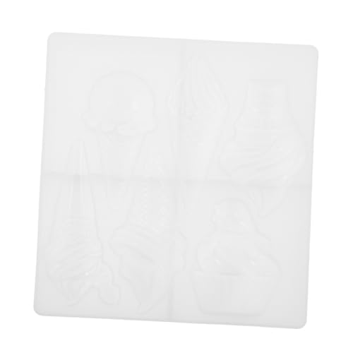 KONTONTY Eiscremeform Silikonform Kerzen Wachsformen Kerzenform Silikon Eiscreme Silikon Seifenform Duftkerzenform Bastelform Transparentes Kieselgel von KONTONTY