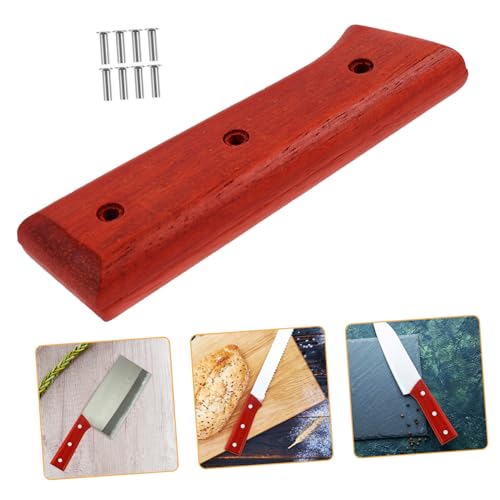 KONTONTY Ergonomischer Küchenmesser Griff Echtholz mit Rutschfestem Design Nieten Ersatzgriff für Kochmesser Robust und Komfortabel für Präzises Schneiden von KONTONTY
