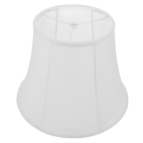 KONTONTY Fabric Lamp Shade Weiß Kleines Trommel-design Dekorativer Stoffschirm für Deckenlampen Geeignet als Badezimmer Schreibtischlampenschirm Sanfte Lichtstreuung Augenschutz für Wohn von KONTONTY