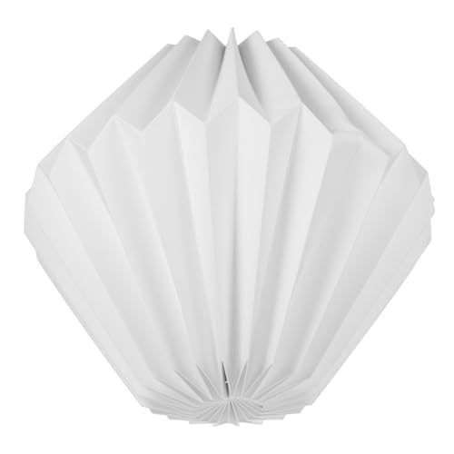 KONTONTY Faltbarer Origami Lampenschirm Papier für Deckenleuchten Handgefertigter Hängender Lampenschirm für Wohnzimmer Schlafzimmer Bars und Cafés Elegantes Design Weiß KONTONTY Faltbarer Origami Lampenschirm Papier für Deckenleuchten Handgefertigter Hängender Lampenschirm für Wohnzimmer Schlafzimmer Bars und Cafés Elegantes Design Weiß von KONTONTY