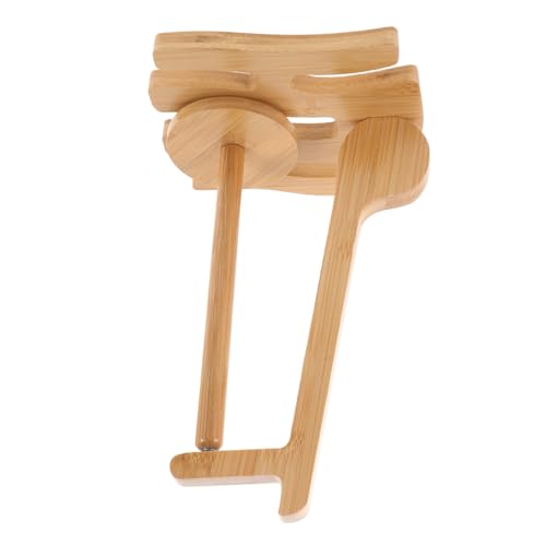 KONTONTY Drehbarer Garnhalter Aus Holz Mit Magneten Für Häkeln Und Stricken Garnrollenständer Mit Magnet Garnständer Zum Aufbewahren von KONTONTY
