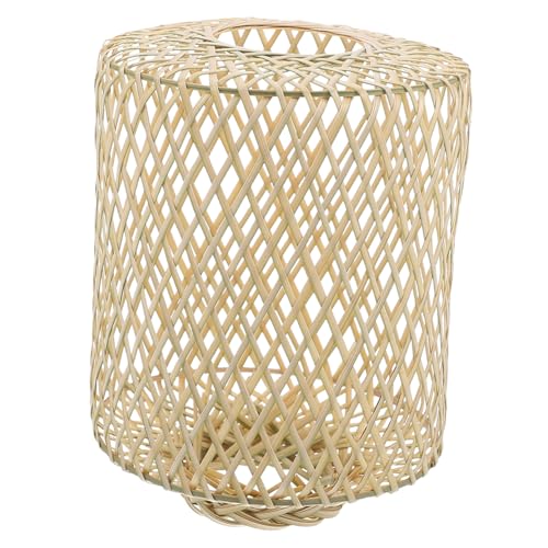 KONTONTY Geflochtener Lampenschirm Leicht Vielseitiger Decken und Hängelampenschirm Handgefertigte Bambuslampe für Wohnzimmer Schlafzimmer Restaurant Großes DIY Deko Lampenzubehör KONTONTY Geflochtener Lampenschirm Leicht Vielseitiger Decken und Hängelampenschirm Handgefertigte Bambuslampe für Wohnzimmer Schlafzimmer Restaurant Großes DIY Deko Lampenzubehör von KONTONTY