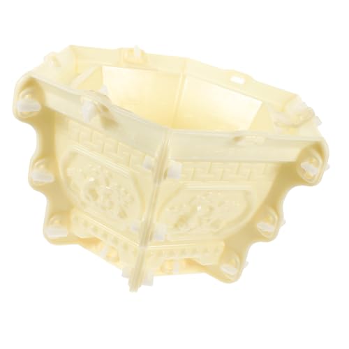 KONTONTY Gießformen Blumentopf Sechseckige Blumentopfformen DIY-Form Beton-blumentopfgussform Zement-blumentopfform Dekorative Pflanzgefäß-herstellungsform Blumentopfgussform von KONTONTY