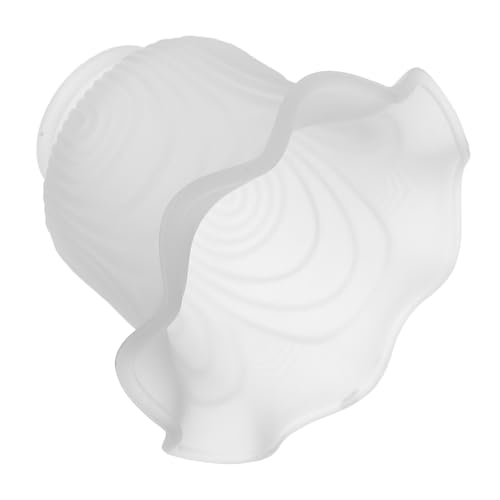 KONTONTY Glas Lampenschirm Weiß Blütenform Lochdurchmesser Robust Modernes Design Für Wohnzimmer Esszimmer Deckenlampe KONTONTY Glas Lampenschirm Weiß Blütenform Lochdurchmesser Robust Modernes Design Für Wohnzimmer Esszimmer Deckenlampe von KONTONTY