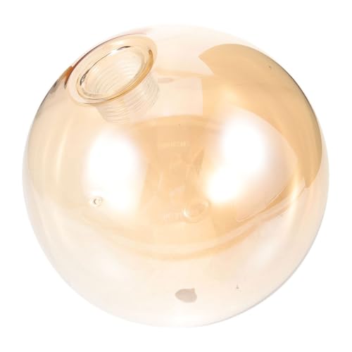 KONTONTY Glaskugel Lampenschirm Ersatz Gewinde Bernsteinfarbenes Glas Pendelleuchte Abdeckung Leuchtenschirm für Hängelampen Wandleuchten von KONTONTY