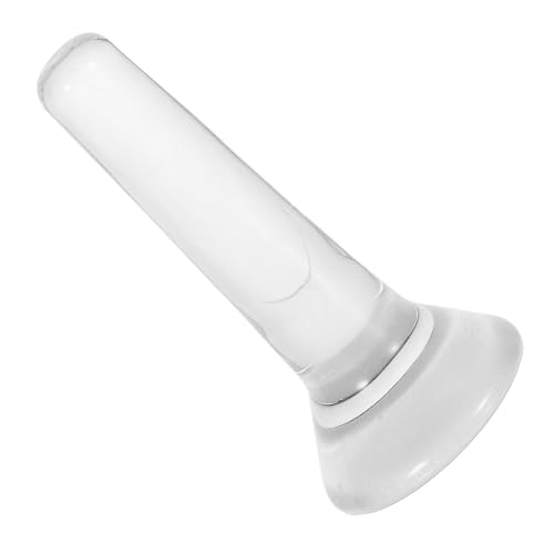 KONTONTY Glasmüller mit Flachem Boden Ergonomischer Manueller Farbmahlstößel für Künstler Langlebig Vielseitig Einsetzbar für Aquarell Ölfarben Präzises Pigmentmahlen Klares Glas von KONTONTY