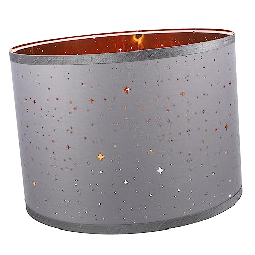 KONTONTY Halbkreisförmiger Stoff Lampenschirm Robuste Lichtabdeckung für Tischlampe Stehlampe und Pendelleuchte für Wohnzimmer und Schlafzimmer von KONTONTY
