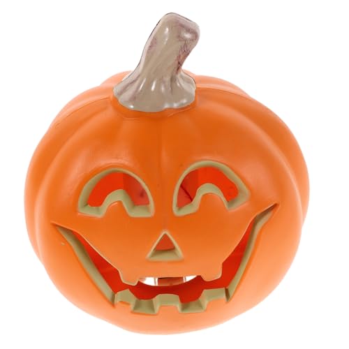 KONTONTY Halloween Jack-o-Lantern Dekoration Kunststoff Kürbis Figur Leuchtend Für Garten Wohnzimmer Geschäft Halloween Deko Wiederverwendbar Wetterfest Ohne Batterie von KONTONTY