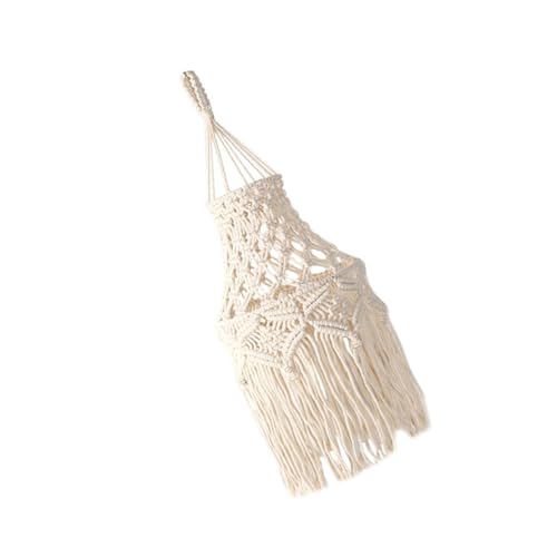 KONTONTY Handgefertigter Boho Deckenlampenschirm Kreatives Handgewebtes Design Stilvolle Hängelampe für Wohnzimmer Schlafzimmer und Hoteldekoration Eleganter Bohemian Stil von KONTONTY