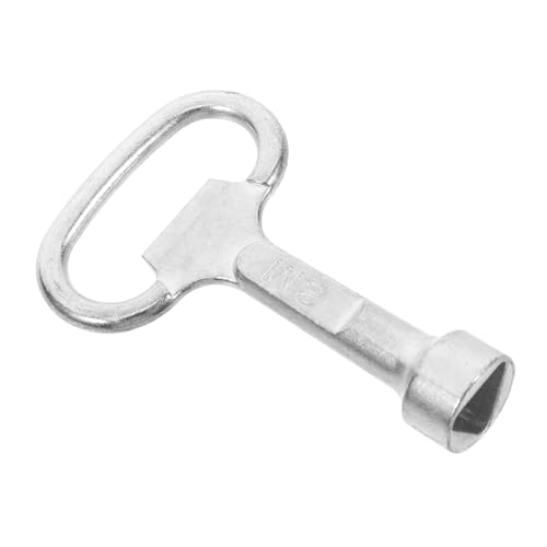 KONTONTY Heizkörperventil Schlüssel aus Langlebiger Zinklegierung Kompakt und Tragbar Einfaches Öffnen von Wasser Schrankventilen Vielseitig für Heizkörper Elektrozählerkästen Aufzugstüren KONTONTY Heizkörperventil Schlüssel aus Langlebiger Zinklegierung Kompakt und Tragbar Einfaches Öffnen von Wasser Schrankventilen Vielseitig für Heizkörper Elektrozählerkästen Aufzugstüren von KONTONTY