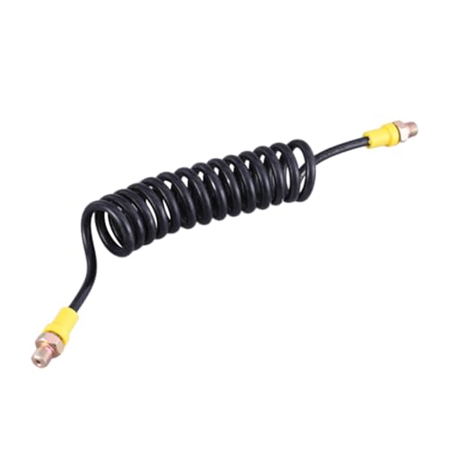 KONTONTY Hochdruck Spiralschlauch Pumpenanschluss Luftkompressor Schlauchadapter Reparaturzubehör für Fahrrad Motorrad Auto Luftpumpe von KONTONTY