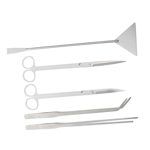 KONTONTY Hochwertiges Teiliges Aquariumwerkzeug Set Rostfreiem Präzise Aquarium Schere Geräuscharmes Aquarium Pinzettenset und Sandspachtel für Schonende Wasserpflanzenpflege und KONTONTY Hochwertiges Teiliges Aquariumwerkzeug Set Rostfreiem Präzise Aquarium Schere Geräuscharmes Aquarium Pinzettenset und Sandspachtel für Schonende Wasserpflanzenpflege und von KONTONTY