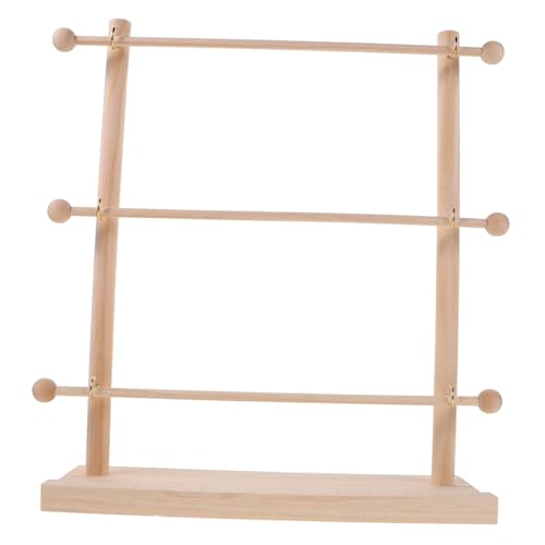 KONTONTY Holz Spulenhalter Robustes Garnrollen Regal für Nähzubehör Platzsparender Faden Organizer für Basteln und Scrapbooking KONTONTY Holz Spulenhalter Robustes Garnrollen Regal für Nähzubehör Platzsparender Faden Organizer für Basteln und Scrapbooking von KONTONTY