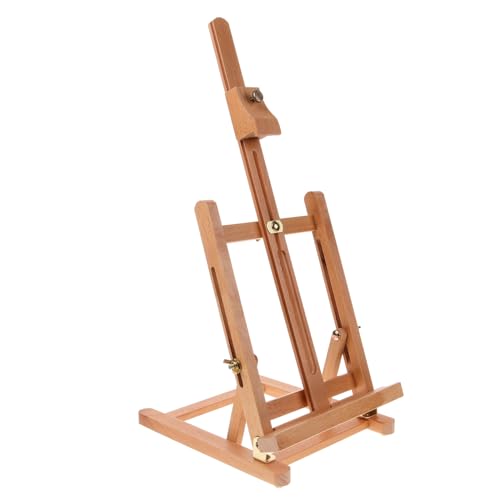 KONTONTY Holz Staffelei für Künstler Verstellbare und Zeichenständer Tragbar und Robust für Reisen Displays und Kreative Projekte für Erwachsene von KONTONTY