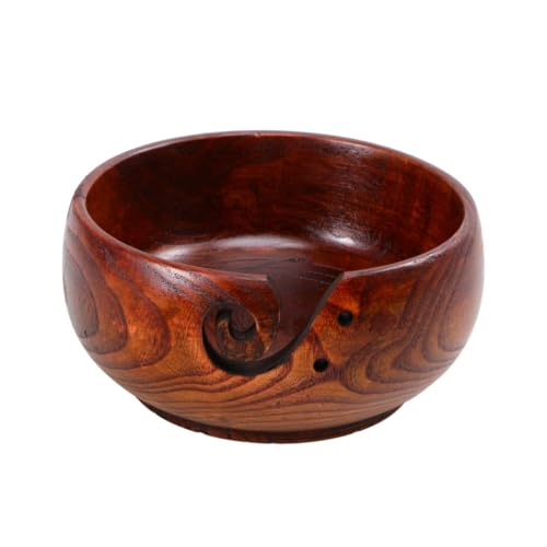 KONTONTY Holz Wolle Schüssel für Aufbewahrung Yarn Storage Bowl Glatte Oberfläche Multifunktional für Strick und Häkelzubehör für Kreative Projekte Dekoratives Element KONTONTY Holz Wolle Schüssel für Aufbewahrung Yarn Storage Bowl Glatte Oberfläche Multifunktional für Strick und Häkelzubehör für Kreative Projekte Dekoratives Element von KONTONTY