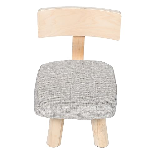 KONTONTY Kinderstuhl Holz mit Rückenlehne Stabiler Kinderrückenstuhl für Kleinkinder Sicherer Hocker für Kindergarten und Zuhause Vielseitig Einsetzbar Hohe Tragfähigkeit von KONTONTY