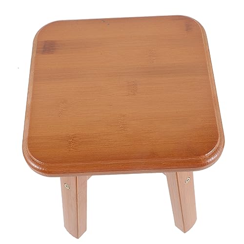 KONTONTY Kleiner Stabiler Holzhocker Leichter Multifunktionaler Holz Fußhocker für Zuhause Bequemer Sitz und Schuhwechselhocker für Wohnzimmer und Schlafzimmer KONTONTY Kleiner Stabiler Holzhocker Leichter Multifunktionaler Holz Fußhocker für Zuhause Bequemer Sitz und Schuhwechselhocker für Wohnzimmer und Schlafzimmer von KONTONTY