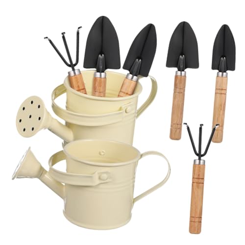 KONTONTY Kleines Metall-gießkanne mit Robustem Handspaten und Rechen Präzise Bewässerung für Balkon Zimmerpflanzen Vielseitige Gartenwerkzeuge für Gartenbereiche und Pflanzpflege KONTONTY Kleines Metall-gießkanne mit Robustem Handspaten und Rechen Präzise Bewässerung für Balkon Zimmerpflanzen Vielseitige Gartenwerkzeuge für Gartenbereiche und Pflanzpflege von KONTONTY