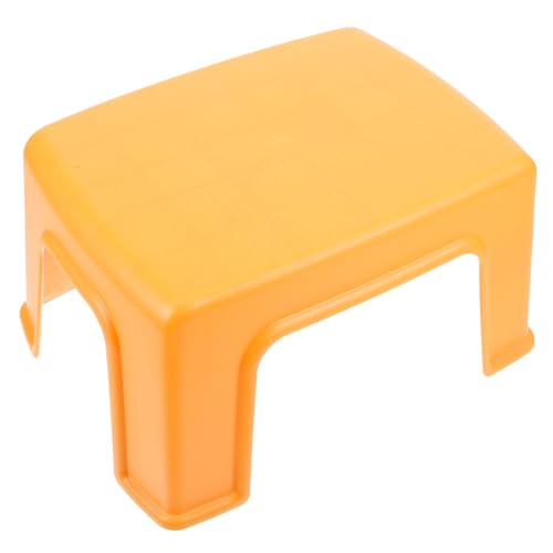 KONTONTY Kompakter Rutschfester Fußhocker aus Robustem Kunststoff für Wohnzimmer und Bad Belastbar Stoßfest Stapelbar Modernes Design in Warmem Orange Vielseitig Einsetzbar für Haushalt und KONTONTY Kompakter Rutschfester Fußhocker aus Robustem Kunststoff für Wohnzimmer und Bad Belastbar Stoßfest Stapelbar Modernes Design in Warmem Orange Vielseitig Einsetzbar für Haushalt und von KONTONTY