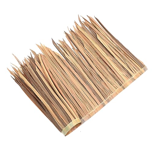 KONTONTY Künstliches Strohdach Lebensnahe Feuerfeste Thatch Matte für Gartenhütten und Pflegeleichtes DIY mit Natürlichem Aussehen von KONTONTY