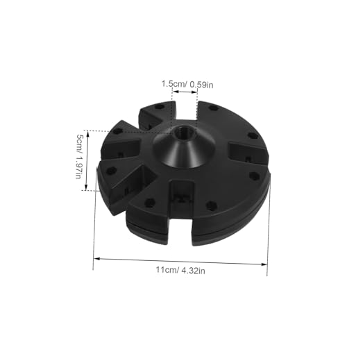 KONTONTY Kunststoff Schirmdachnabe Außenschirmbefestigung Kunststoff Schirmhalterung Strandschirm Handlauf Ablage Ersatz Schirmdach Ablage Schwarz KONTONTY Kunststoff Schirmdachnabe Außenschirmbefestigung Kunststoff Schirmhalterung Strandschirm Handlauf Ablage Ersatz Schirmdach Ablage Schwarz von KONTONTY