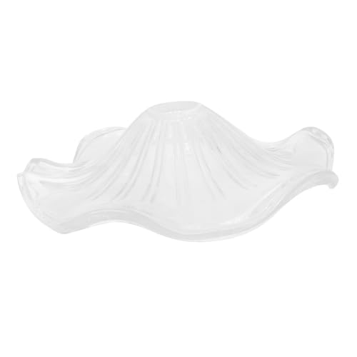KONTONTY Lampenschirm Blütenform Transparenter Lampenabdeckung für Decken und Hängelampen Wohnzimmer Schlafzimmer Ersatz DIY Geeignet von KONTONTY