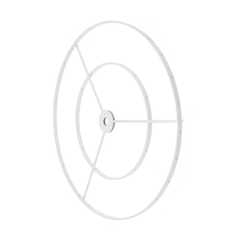 KONTONTY Lampenschirm Doppelter Diy Ring Lampenschirm Halter Hochwertigem Eisen für Tischlampe Stehlampe und Kronleuchter Installieren Robust und Langlebig von KONTONTY