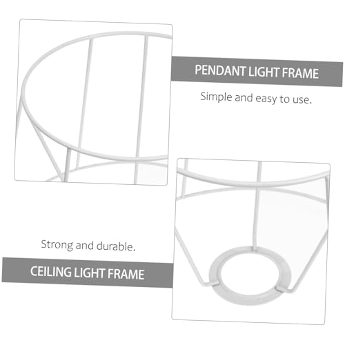 KONTONTY Lampenschirm Rahmen DIY Rund Lampenschirmgestell Lampenhalter Ersatz für Tischlampe Deckenlampe Kronleuchter Stabile Struktur Einfache Montage Geeignet für Beleuchtungsprojekte KONTONTY Lampenschirm Rahmen DIY Rund Lampenschirmgestell Lampenhalter Ersatz für Tischlampe Deckenlampe Kronleuchter Stabile Struktur Einfache Montage Geeignet für Beleuchtungsprojekte von KONTONTY
