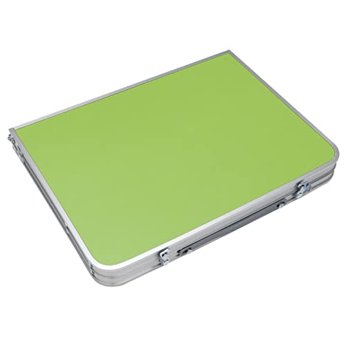 KONTONTY Leichter Klapptisch aus Aluminiumlegierung Multifunktionaler Camping und BBQ Tisch Tragbarer Outdoor Computer und Gartentisch Grün Kompakt und Einfach zu Reinigen für Reisen und von KONTONTY