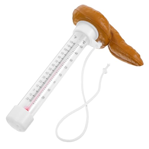 KONTONTY Lustiges Schwimmendes Pool-thermometer in Kacka-form Wasserdichtes Verblassungsbeständiges Wasser-temperaturmessgerät für Innen Außenpools Whirlbäder Aquarien Einfach Ablesbar KONTONTY Lustiges Schwimmendes Pool-thermometer in Kacka-form Wasserdichtes Verblassungsbeständiges Wasser-temperaturmessgerät für Innen Außenpools Whirlbäder Aquarien Einfach Ablesbar von KONTONTY