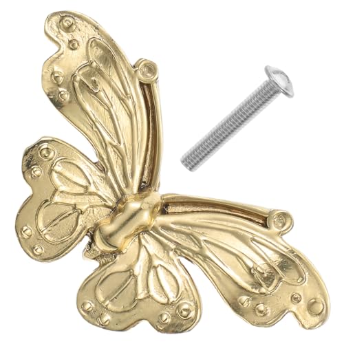 KONTONTY Messing Schmetterling Schubladengriff Vintage Möbelknopf für Schränke Kommoden Schuhschränke Langlebig Vielseitig Einsetzbar Aufbewahrungshilfsmittel für Zuhause Büro Hotel KONTONTY Messing Schmetterling Schubladengriff Vintage Möbelknopf für Schränke Kommoden Schuhschränke Langlebig Vielseitig Einsetzbar Aufbewahrungshilfsmittel für Zuhause Büro Hotel von KONTONTY