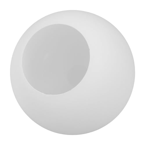 KONTONTY Milchig Weißer Runder Lampenschirm Mattiertes Frostglas Langlebig und Bruchsicher Einfache Montage Ersatzschirm für Pendelleuchte für Wohnzimmer Esszimmer und Schlafzimmer von KONTONTY