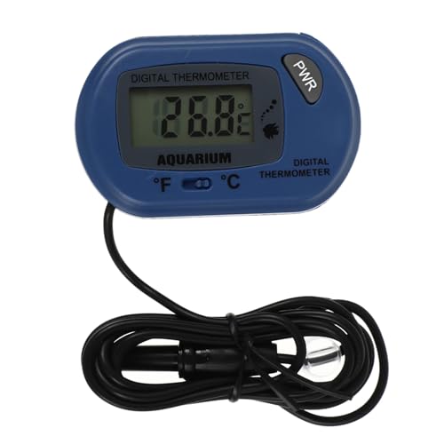 KONTONTY Mini Aquarium Thermometer Digital Fischbecken Thermometer Hochpräziser Temperatursensor Handlich Für Aquarien und Terrarien Blau KONTONTY Mini Aquarium Thermometer Digital Fischbecken Thermometer Hochpräziser Temperatursensor Handlich Für Aquarien und Terrarien Blau von KONTONTY