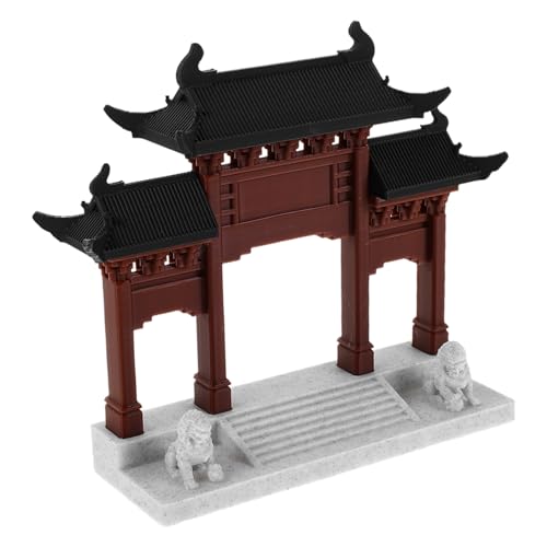 KONTONTY Miniatur Chinesischer Pavillon Modell mit Detailreicher Asiatischer Architektur Vielseitig für Fischbecken Landschaft Bonsai Dekoration Micro Landschaft und Schreibtisch Ornamente von KONTONTY