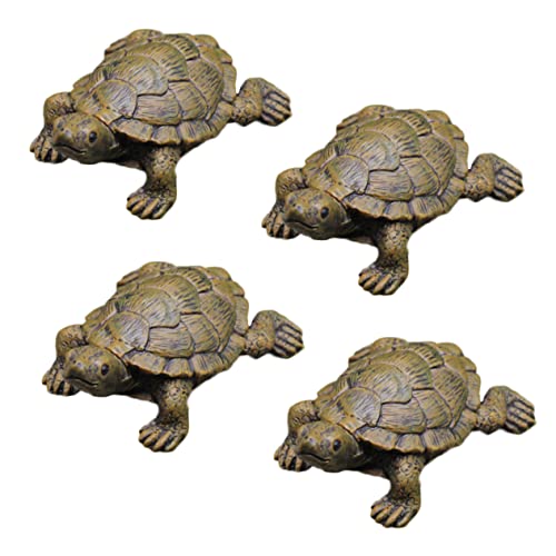 KONTONTY Miniatur-schildkröten-Statue Garten-deko Aus Harzmaterial Klein Und Leicht Als Ornament Oder Geeignet von KONTONTY