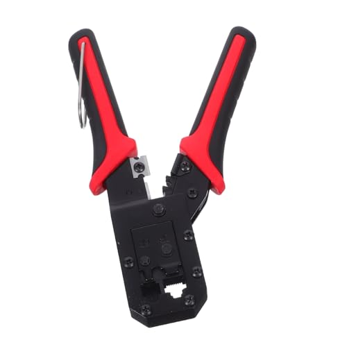 KONTONTY Multifunktionales Ethernet Crimping Tool mit Kabelabisolierer und Haken Präzises Netzwerkwerkzeug für Kabelinstallation Reparatur und Effizientes Kabelmanagement von KONTONTY